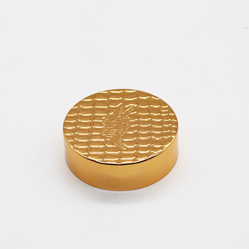 亮金頂部刻圖案鋁蓋