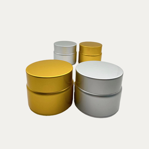 亞銀亞金三件套鋁膏霜瓶